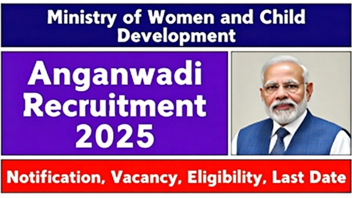 Anganwadi Recruitment 2025 Update