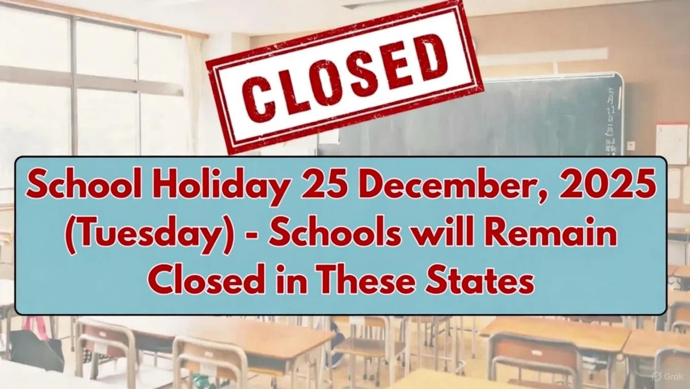 School Holiday December 2025 Update