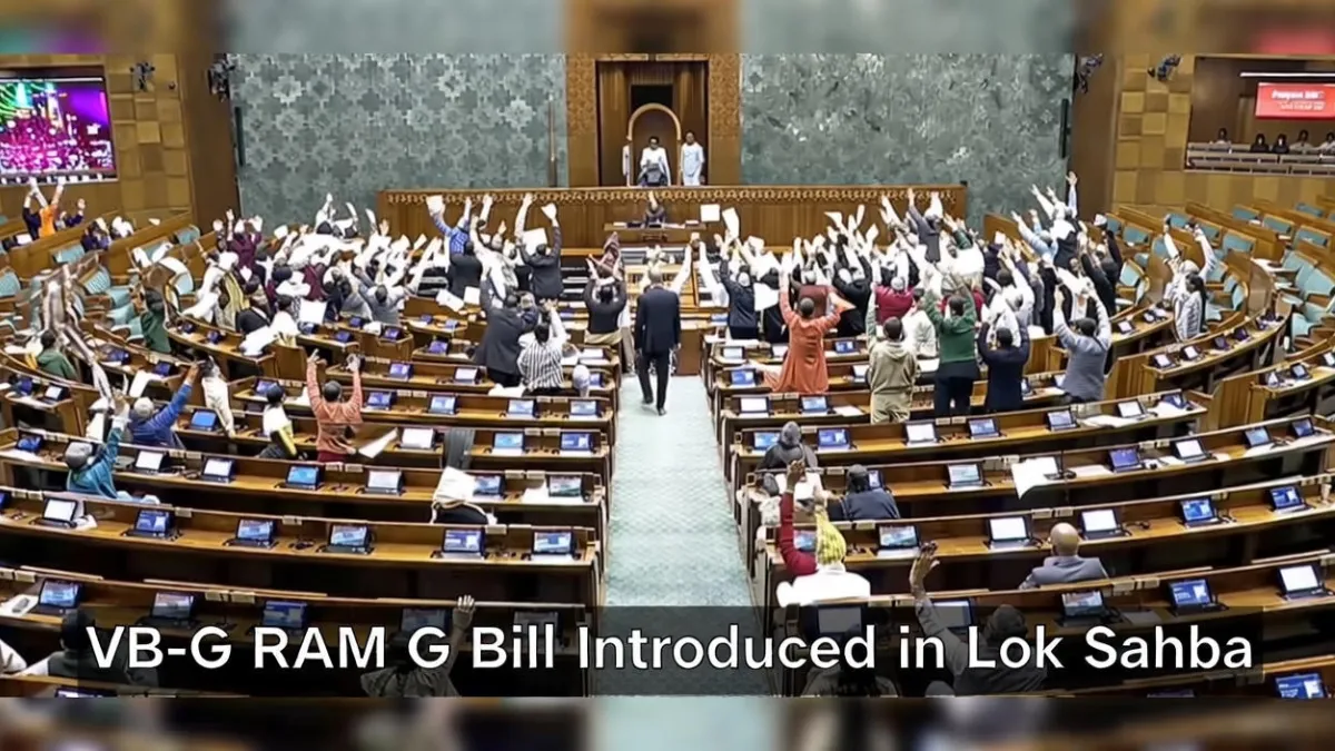 VB-G RAM G Bill Introduced in Lok Sabha Amid Uproar